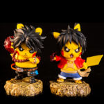 Pokemon Figures Pikachu Figure Cos Luffy And Zoro One Piece