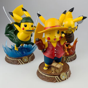 Pokemon Figures - Pikachu Figure Cos One Piece Sanji Luffy and Zorro