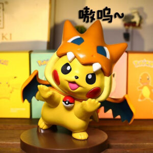 Pokemon Figures Anime Figure Pikachu Cos Charmander Coat